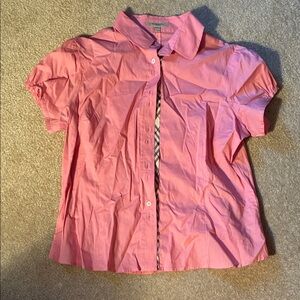 Burberry Pink Button Down Shirt